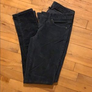 Corduroy straight leg pants, soft corduroy.